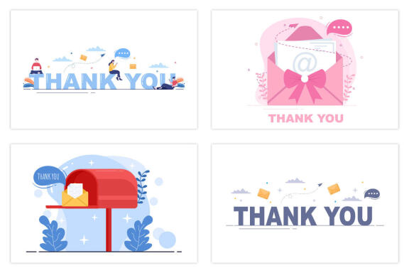 16 Email Thank You Banner Illustration