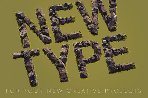 Dark Stones - 3D Lettering