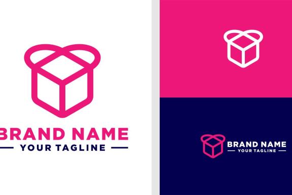 LOVE LOGO BOX HEXAGON GIFT EDITABLE