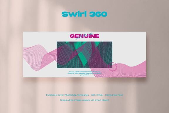 SWIRL 360 Social Media Template 