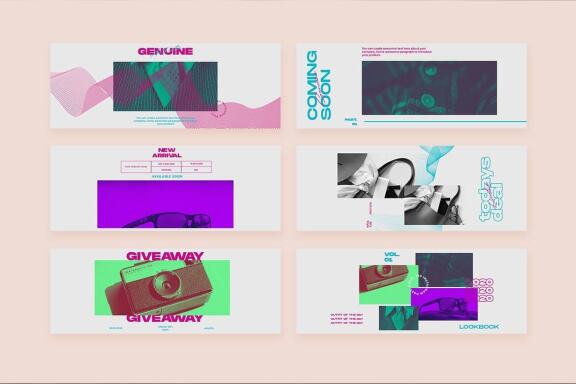 SWIRL 360 Social Media Template 