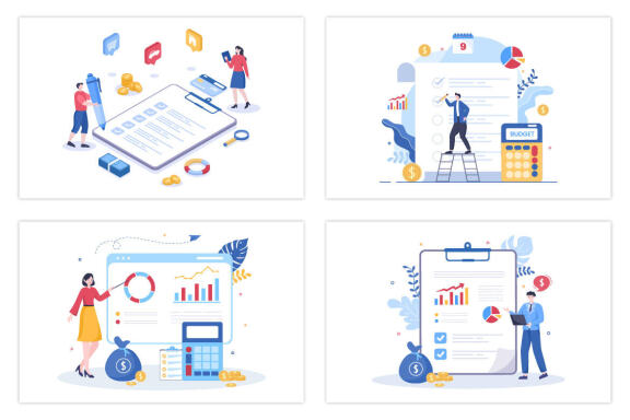 20 Budget Financial to Managing or Planning Illustration