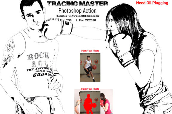 Tracing Master Photoshop Action