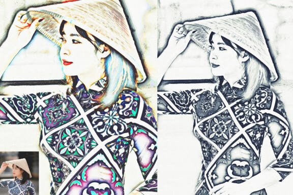 Unic Oil Sketch Photoshop Action