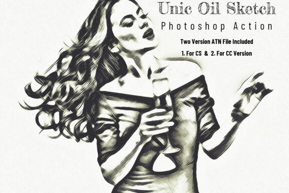 Unic Oil Sketch Photoshop Action