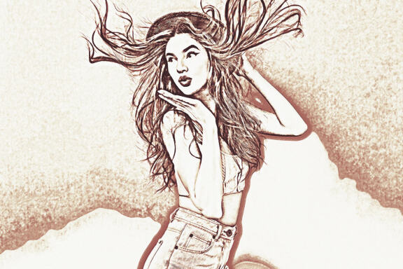 Unic Oil Sketch Photoshop Action