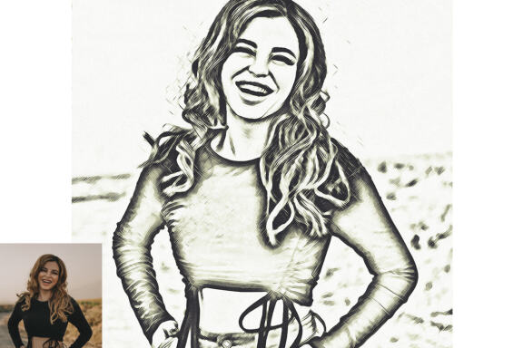 Unic Oil Sketch Photoshop Action