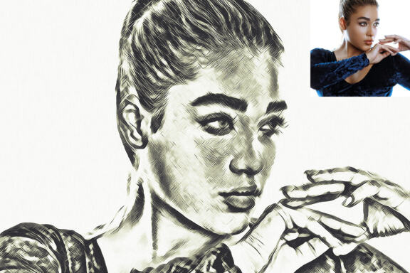 Unic Oil Sketch Photoshop Action