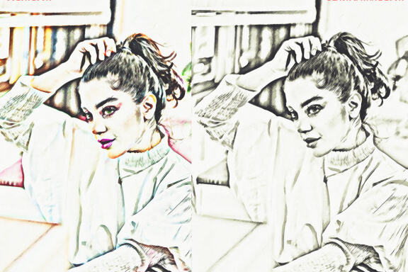 Unic Oil Sketch Photoshop Action