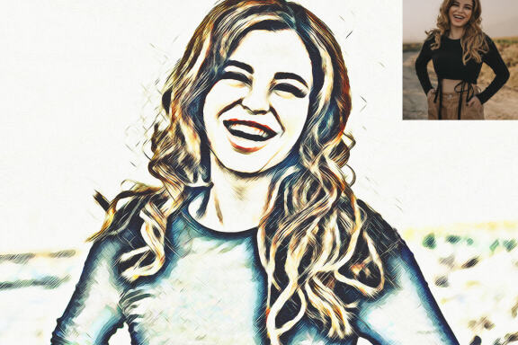 Unic Oil Sketch Photoshop Action