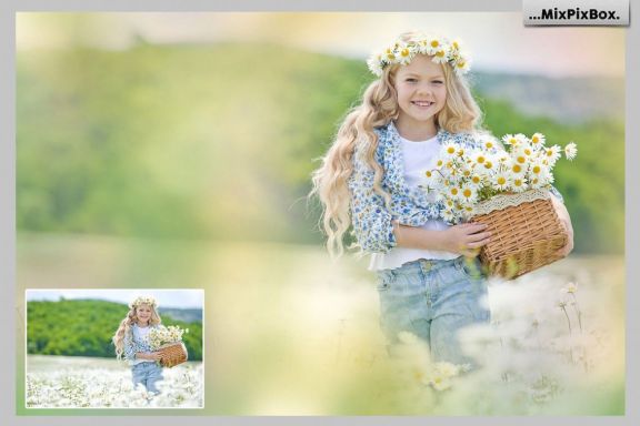 Summer Backdrops Overlays