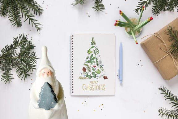 Watercolor Winter Forest Clipart