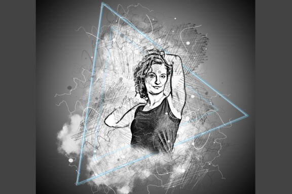 Artistic Sketch Portrait Action