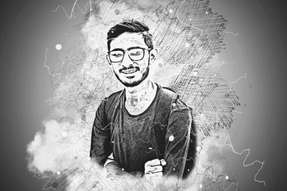 Artistic Sketch Portrait Action