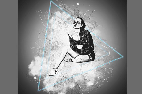 Artistic Sketch Portrait Action