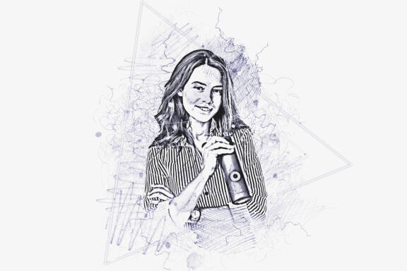 Artistic Sketch Portrait Action