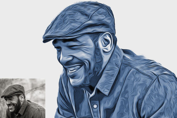 Engrave Photoshop Action