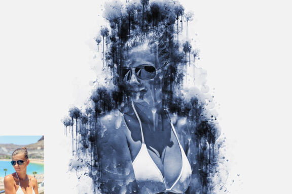 Ink Dripping Paint Photoshop Action