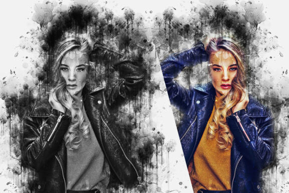 Ink Dripping Paint Photoshop Action