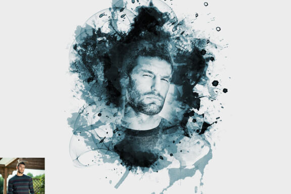Ink Paint Effect Photoshop Action