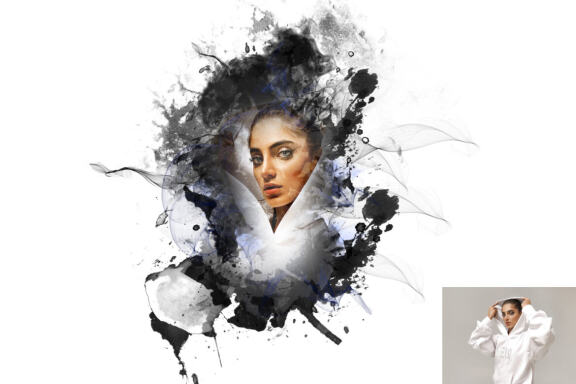 Ink Paint Effect Photoshop Action
