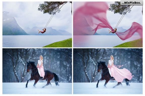 Flying Fabric Overlays