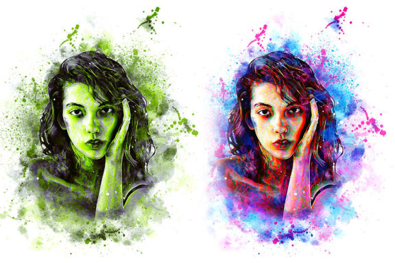 Painting Watercolor Photoshop Action