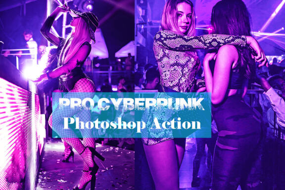 Pro Cyberpunk Photoshop Action