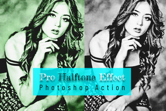 Pro Halftone Effect Photoshop Action