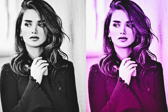 Pro Halftone Effect Photoshop Action