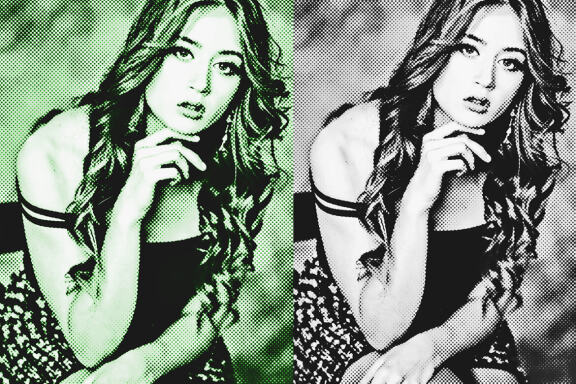Pro Halftone Effect Photoshop Action