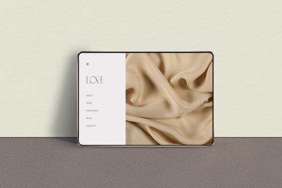 Gold Ipad Mockup