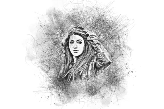 Sketch Portrait Photoshop Action V-2