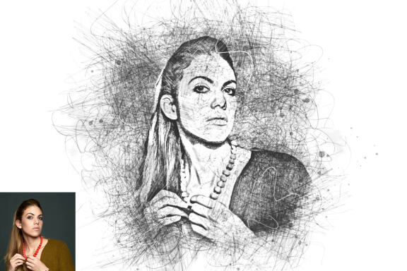 Sketch Portrait Photoshop Action V-2