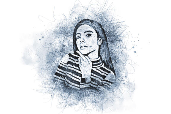 Sketch Portrait Photoshop Action V-2