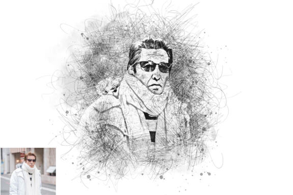 Sketch Portrait Photoshop Action V-2