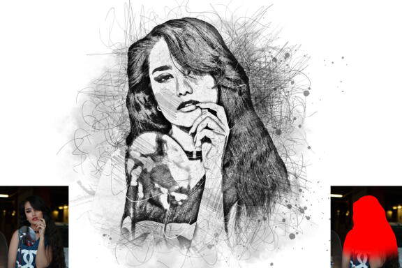 Sketch Portrait Photoshop Action V-2