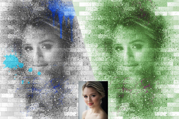 Spray Painting Photoshop Action