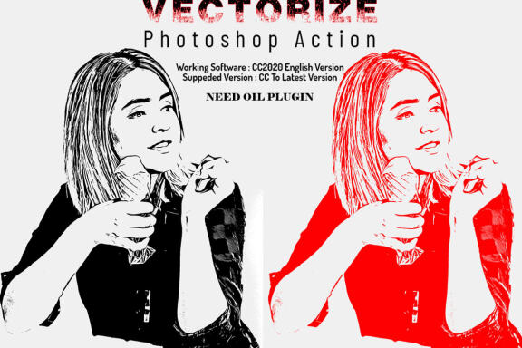 Vectorize Photoshop Action
