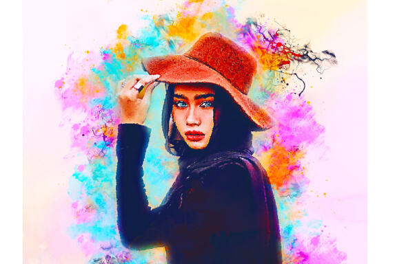 Watercolor Hand Paint Photoshop Action