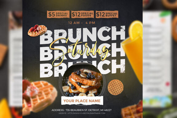 Brunch Flyer Template 