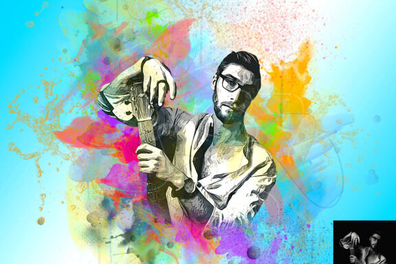Comic Watercolor Effect Photoshop Action