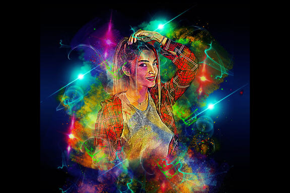 Glow Watercolor Photoshop Action