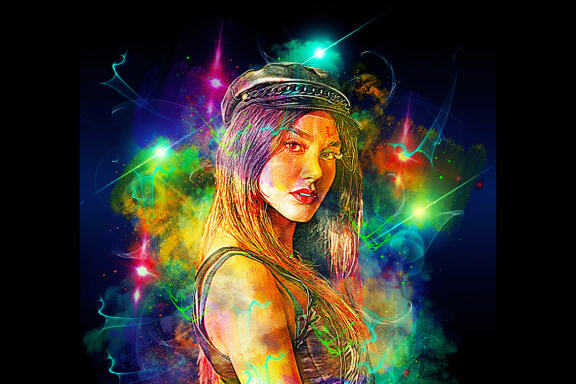 Glow Watercolor Photoshop Action