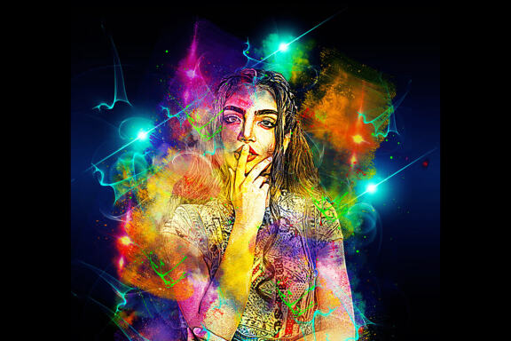 Glow Watercolor Photoshop Action