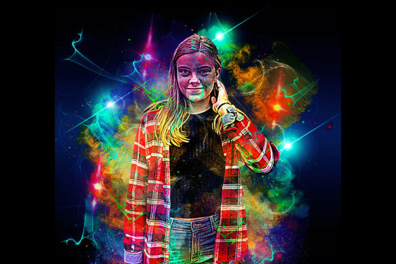 Glow Watercolor Photoshop Action