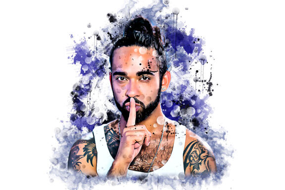 Ink Watercolor Photoshop Action