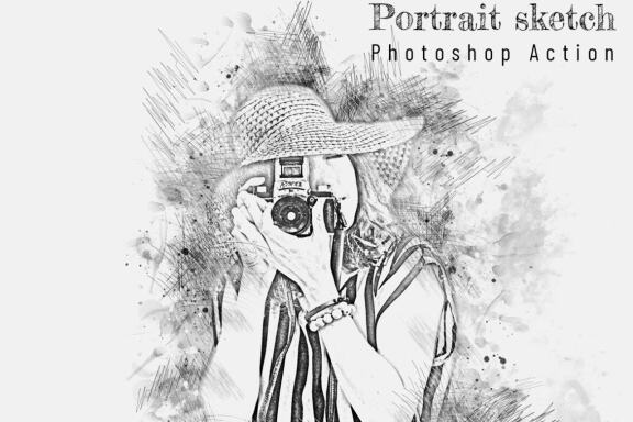 Portrait Sketch Photoshop Action