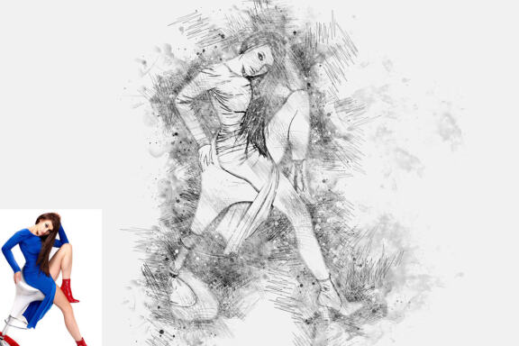 Portrait Sketch Photoshop Action