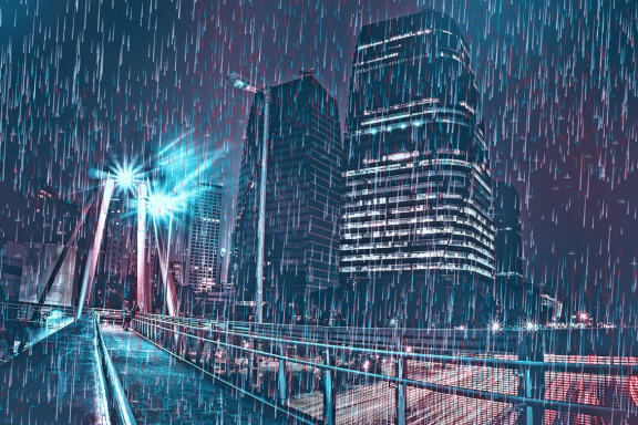 Rain Cyberpunk Photoshop Action